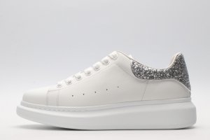 ALEXANDER MCQUEEN oversized sneakers with silver heel