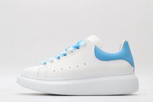ALEXANDER MCQUEEN white&sky blue oversized sneakers
