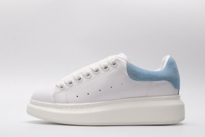 Alexander McQueen Sneaker with Blue suede heel