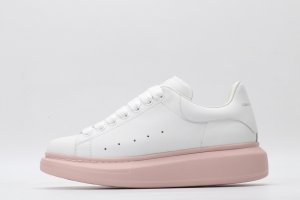 ALEXANDER MCQUEEN white&rose oversized sneakers
