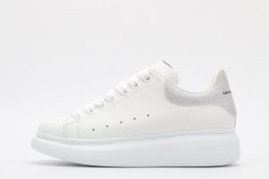 ALEXANDER MCQUEEN oversized sneakers with silver heel