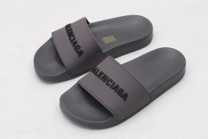 Balenciaga Rubber Slides Grey