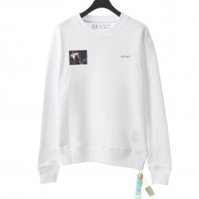 OFF WHITE Oil Painting Round Neck Sweater