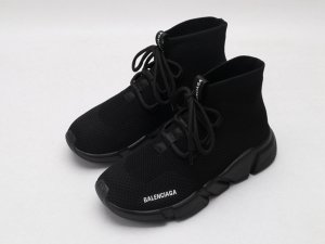 Balenciaga Lace-up Knit Sock Full Black