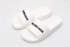 Balenciaga Rubber Slides White