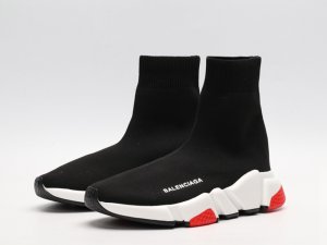 Balenciaga Speed Trainer Steel Grey Red