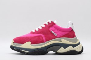 Designer Sneakers Balenciaga Wmns Triple S Trainer Pink Red