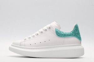 ALEXANDER MCQUEEN oversized sneakers with blue heel