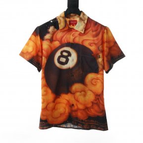 Supreme 19fw Martin Wong8-ball RayonShirt