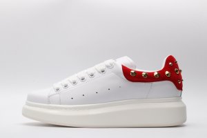 Alexander McQueen White Studded Logo Oversized Sneakers