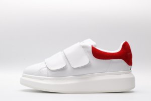 ALEXANDER MCQUEEN white&red oversized sneakers