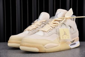 Off-White x Wmns Air Jordan 4 SP Sail