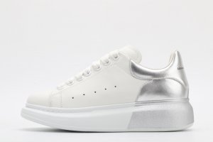 ALEXANDER MCQUEEN oversized sneakers with silver heel