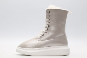 Alexander McQueen winter boots-Silver
