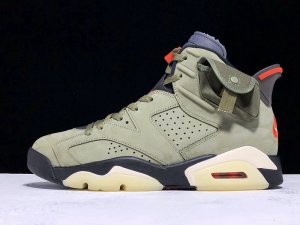 Travis Scott x AJ6 Medium Olive(CN1084-200)