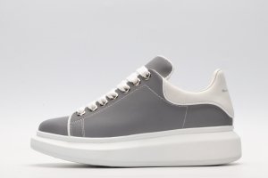 Alexander McQueen Leather Lace-Up Platform Sneakers