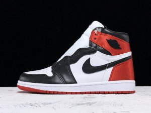 Air Jordan 1 AJ1 Satin Black Toe