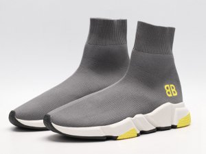 Balenciaga Speed Trainer Mid Gray/Yellow